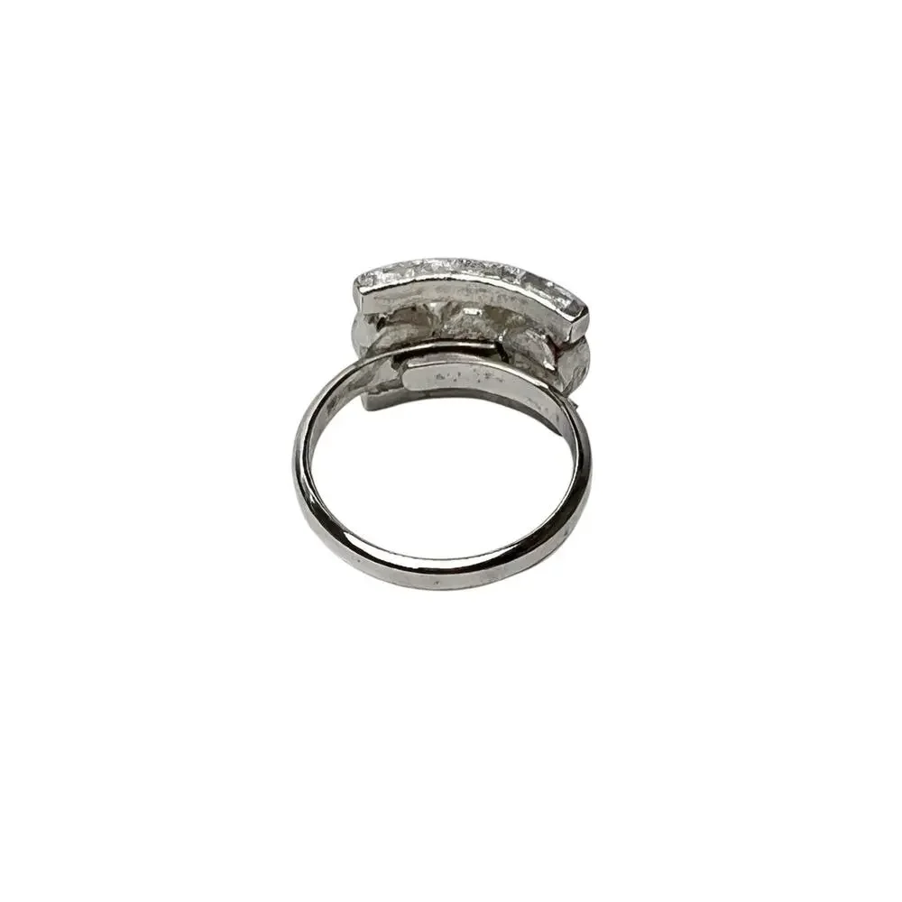 Sarah Coventry Ring Indian Princess Silver Tone Southwestern Boho Adjustable Vtg